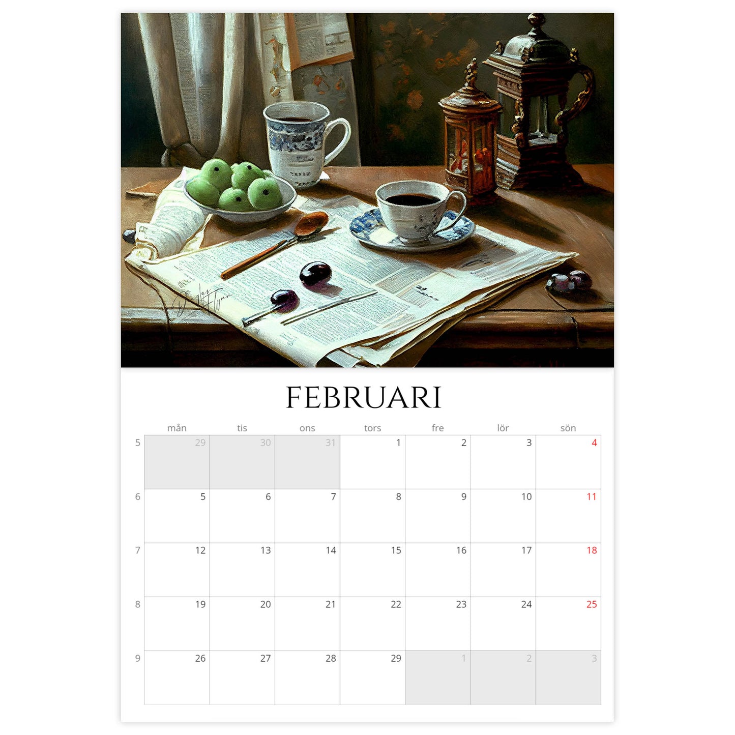 »Romantic Living« Väggkalender 2024