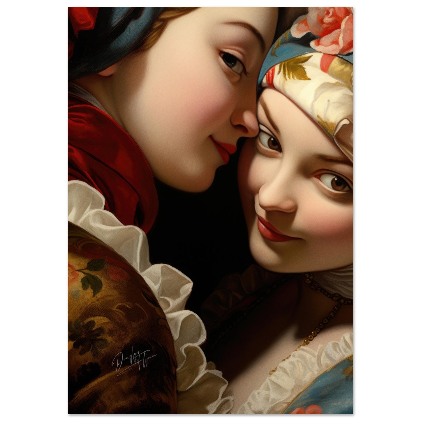 »Rococo Sisters Close Portrait 1«