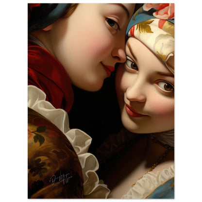 »Rococo Sisters Close Portrait 1«