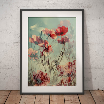 »Blooms in Motion«, poster i fri fotografisk stil