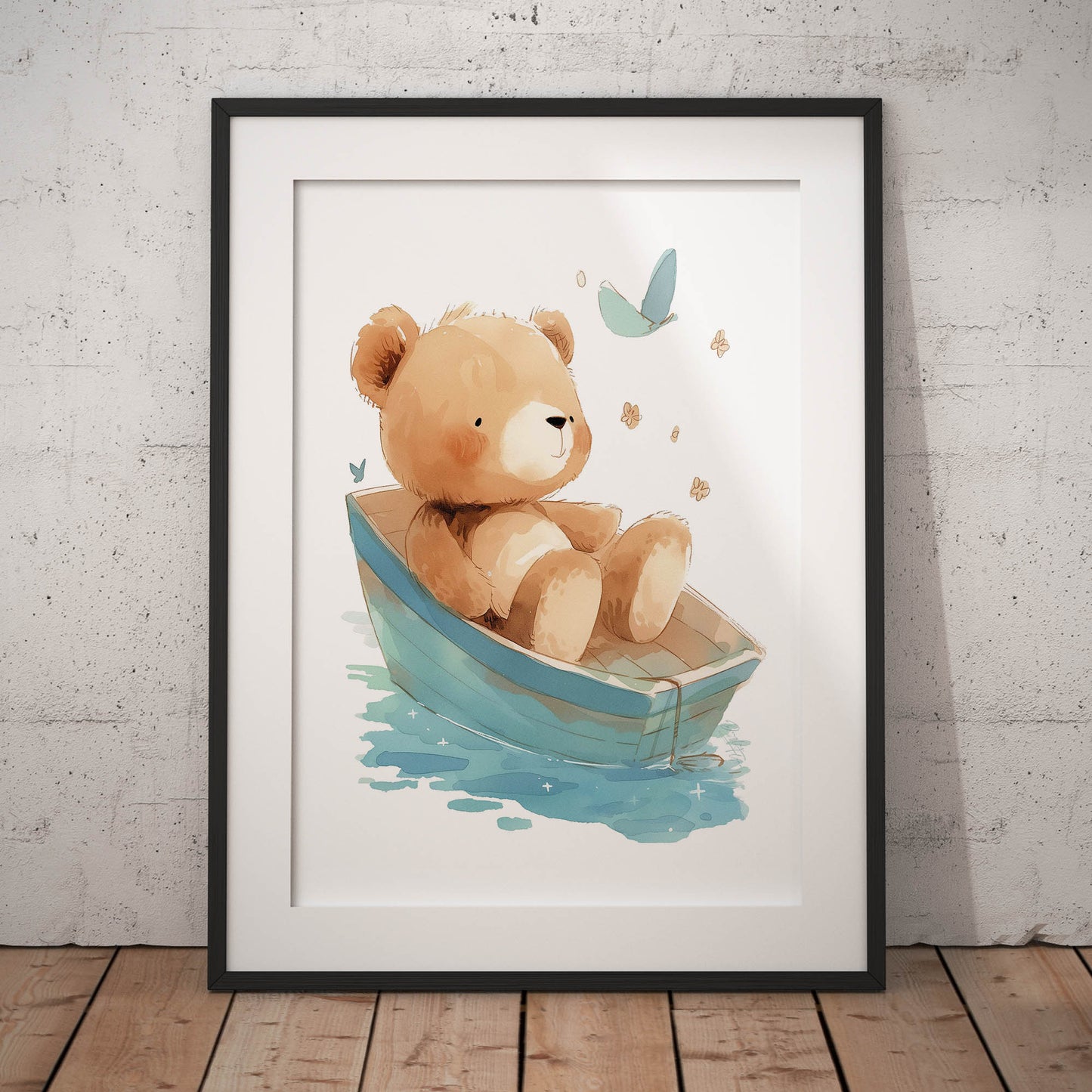 »Teddy On a Boat« barnposter