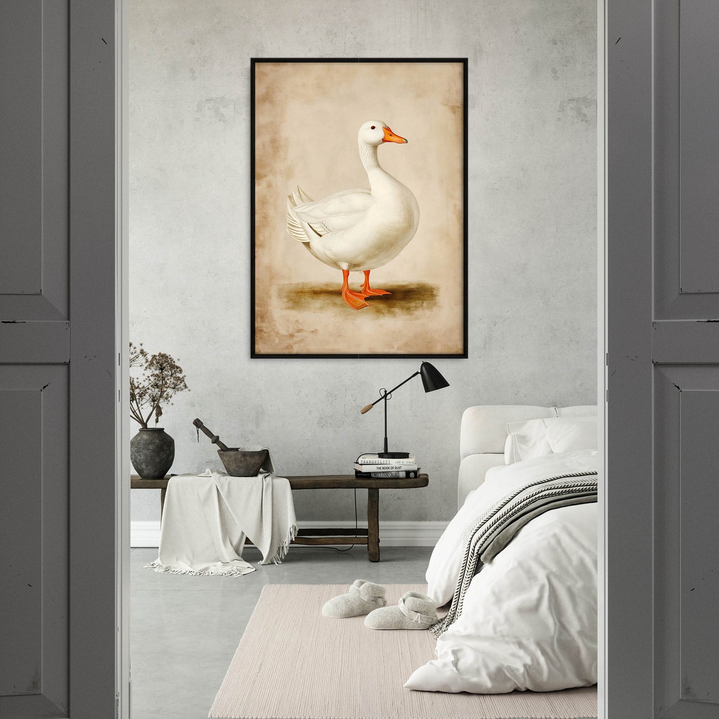 »Duck« zoologisk vintageposter