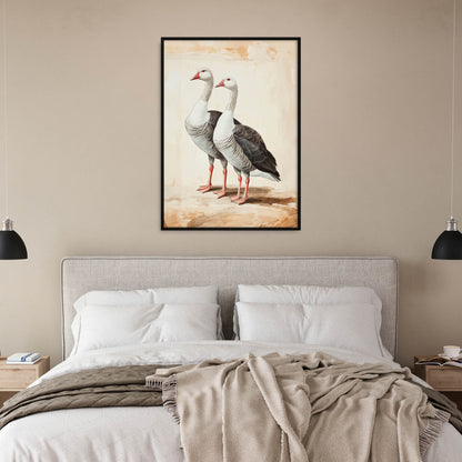 »Geese« zoologisk vintageposter