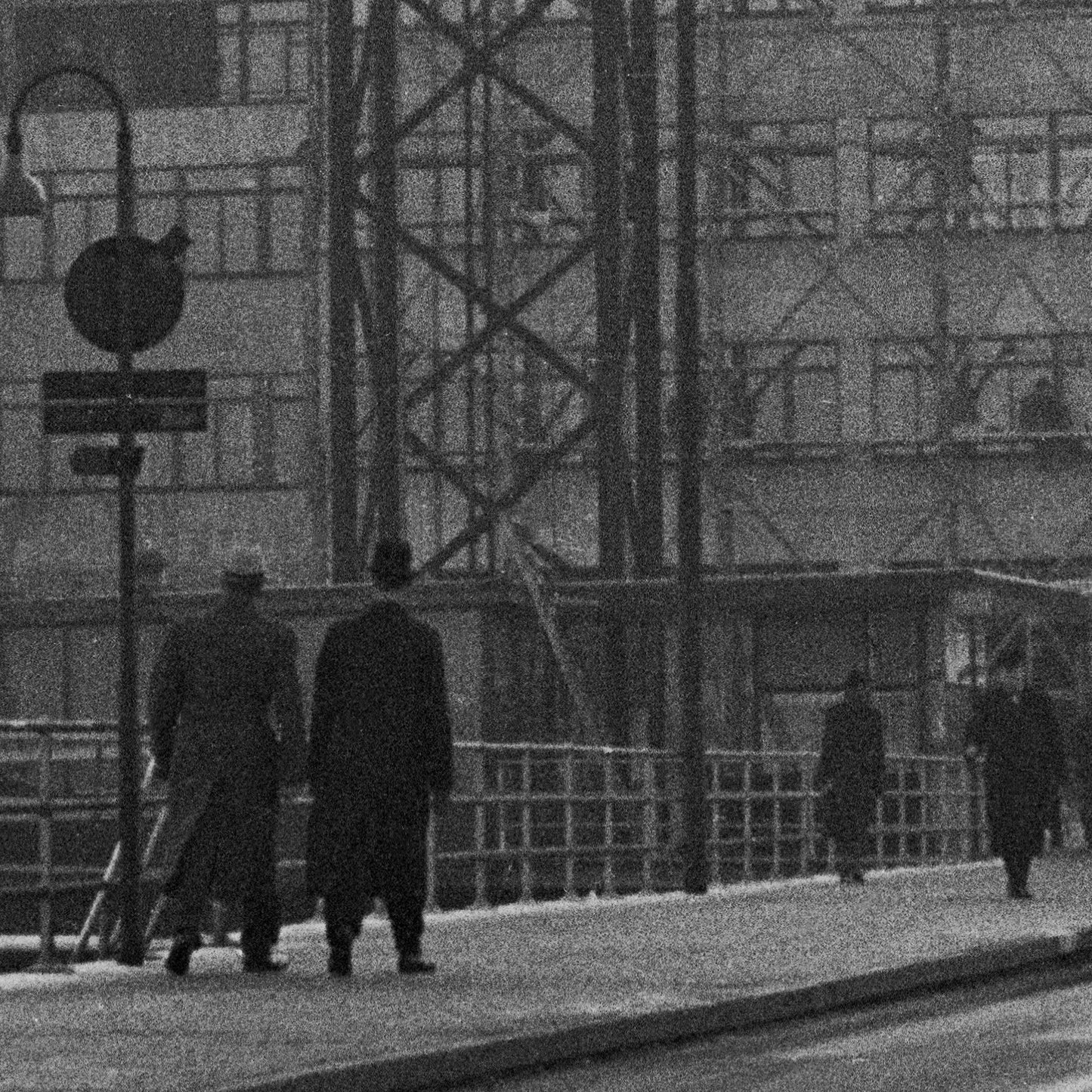 »Morgonpromenad under Katarinahissen 1938« historisk poster