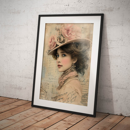 »Lady Wearing a Hat« poster