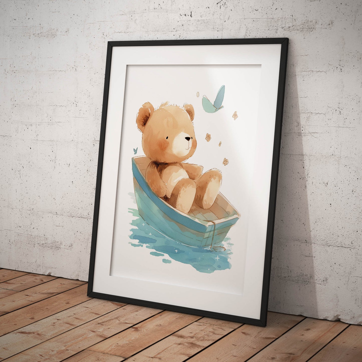 »Teddy On a Boat« barnposter