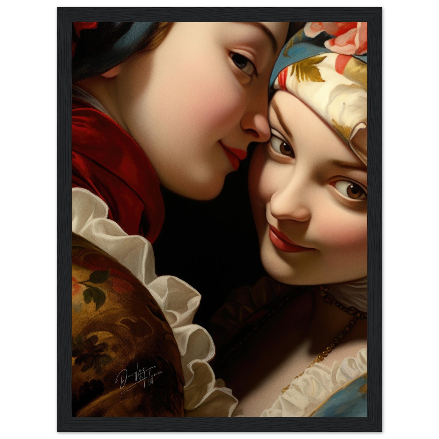 »Rococo Sisters Close Portrait 1«