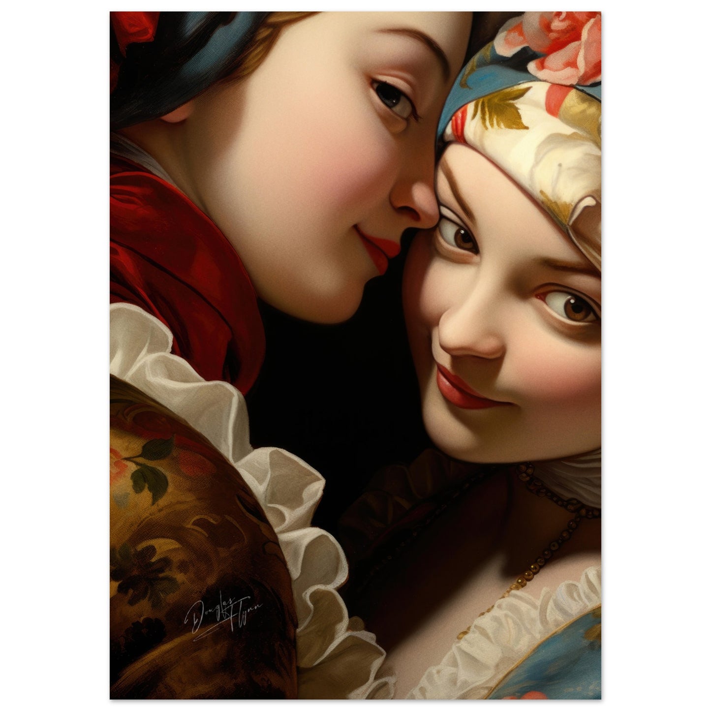 »Rococo Sisters Close Portrait 1«