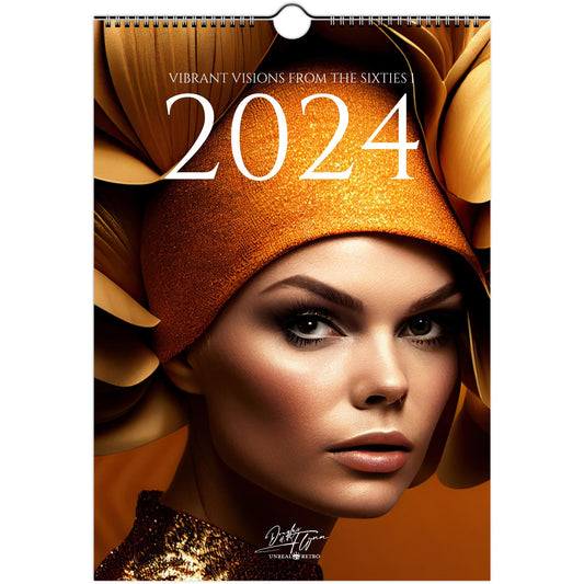 »Vibrant Visions from the Sixties, 1« Väggkalender 2024