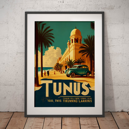 »Tunis, travel poster no 1« retro poster