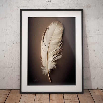 »Found a White Feather no 1« designposter