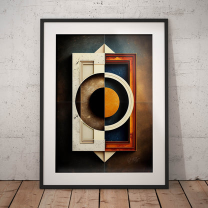 »Linear Luminance« retro poster