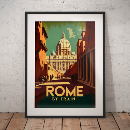 »Rome, travel poster no 4« retro poster