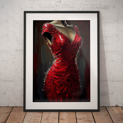 »Scarlet Sparkle Gown«