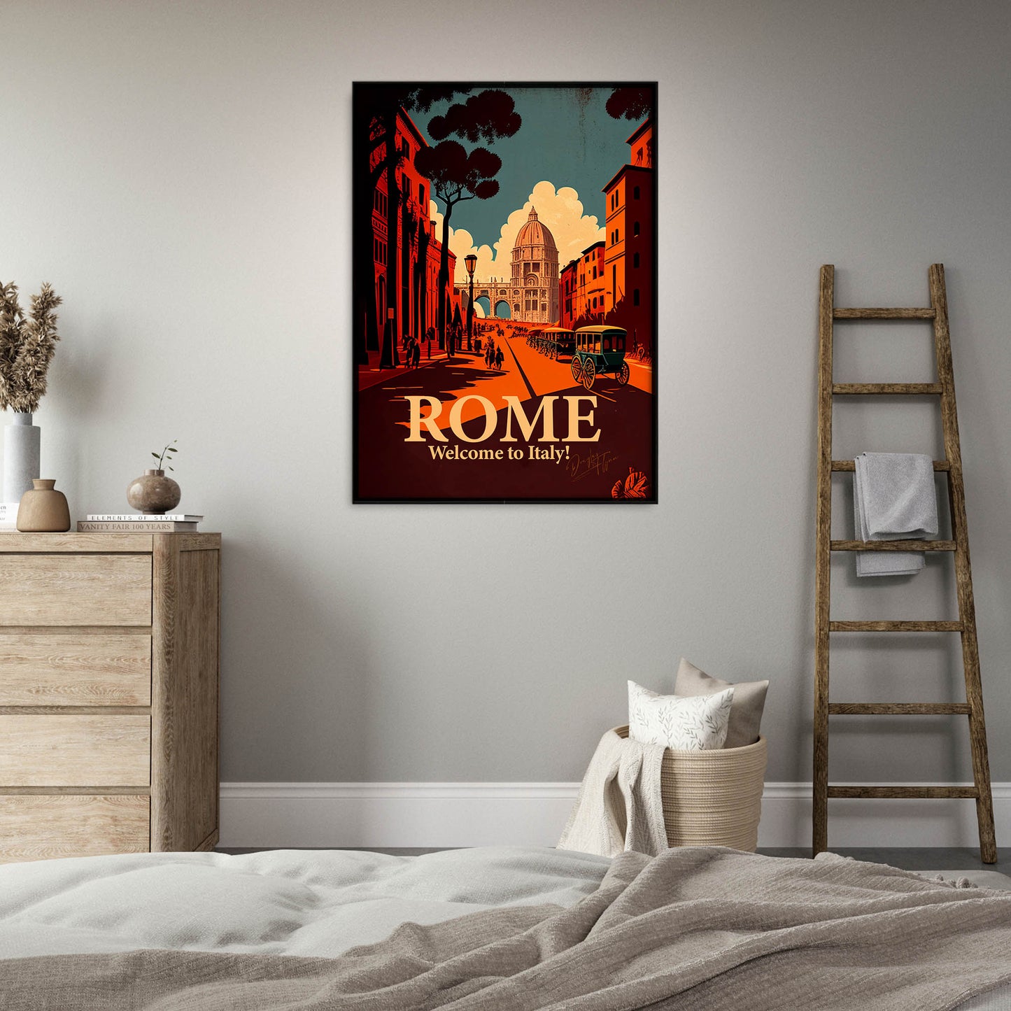 »Rome, travel poster no 3« retro poster