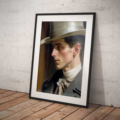 »Dashing Hat Man«retro poster