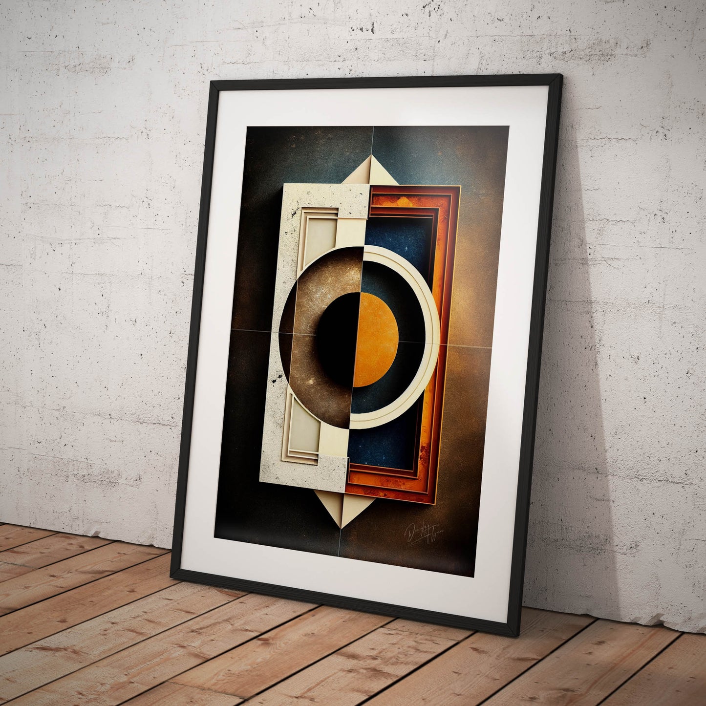 »Linear Luminance« retro poster