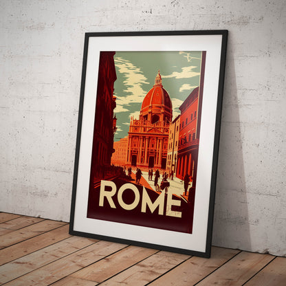 »Rome, travel poster no 1« retro poster
