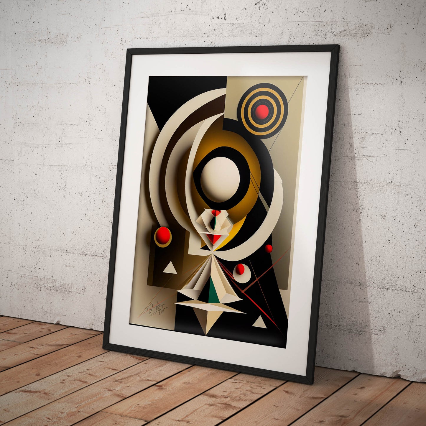 »Spirited Abstraction« retro poster