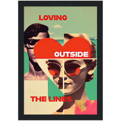 »Loving Outside the Lines«retro poster