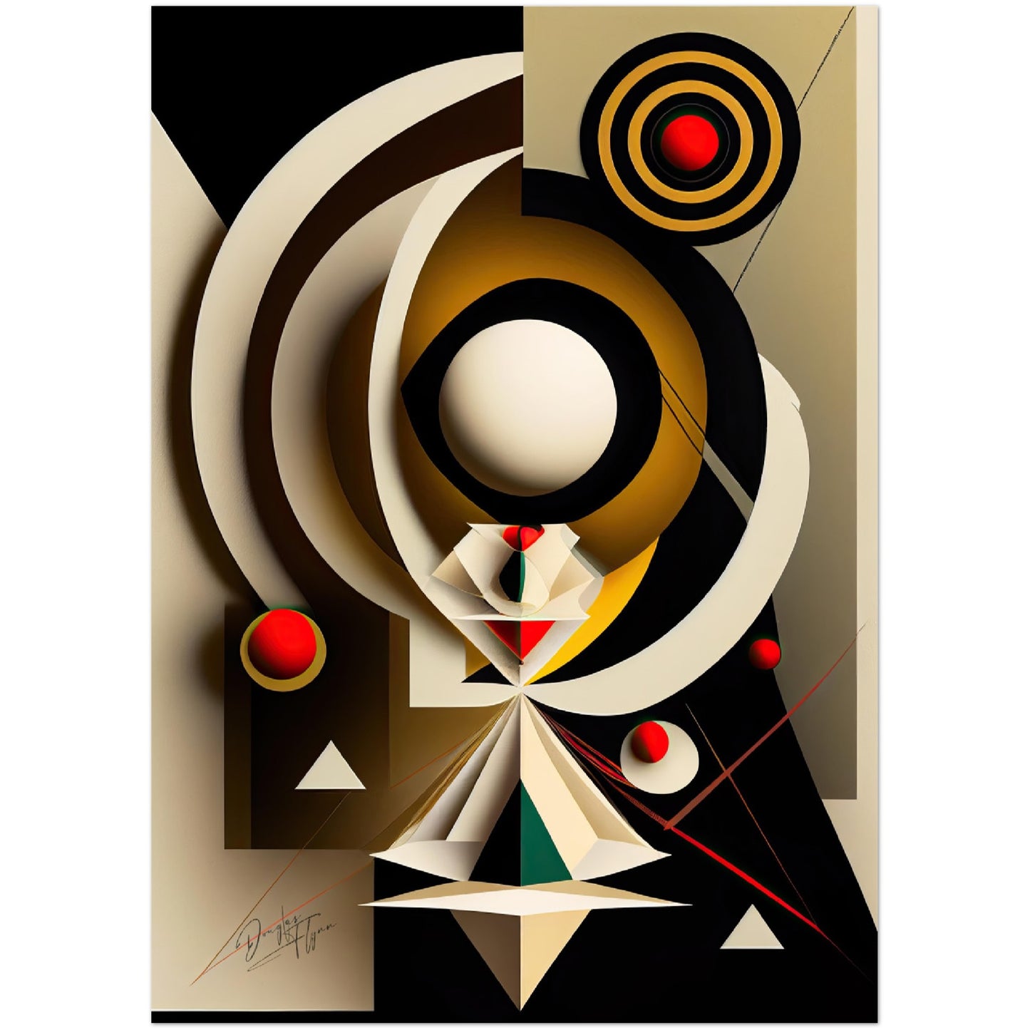 »Spirited Abstraction« retro poster