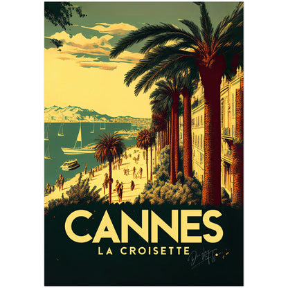 »Cannes, travel poster no 2« retro poster