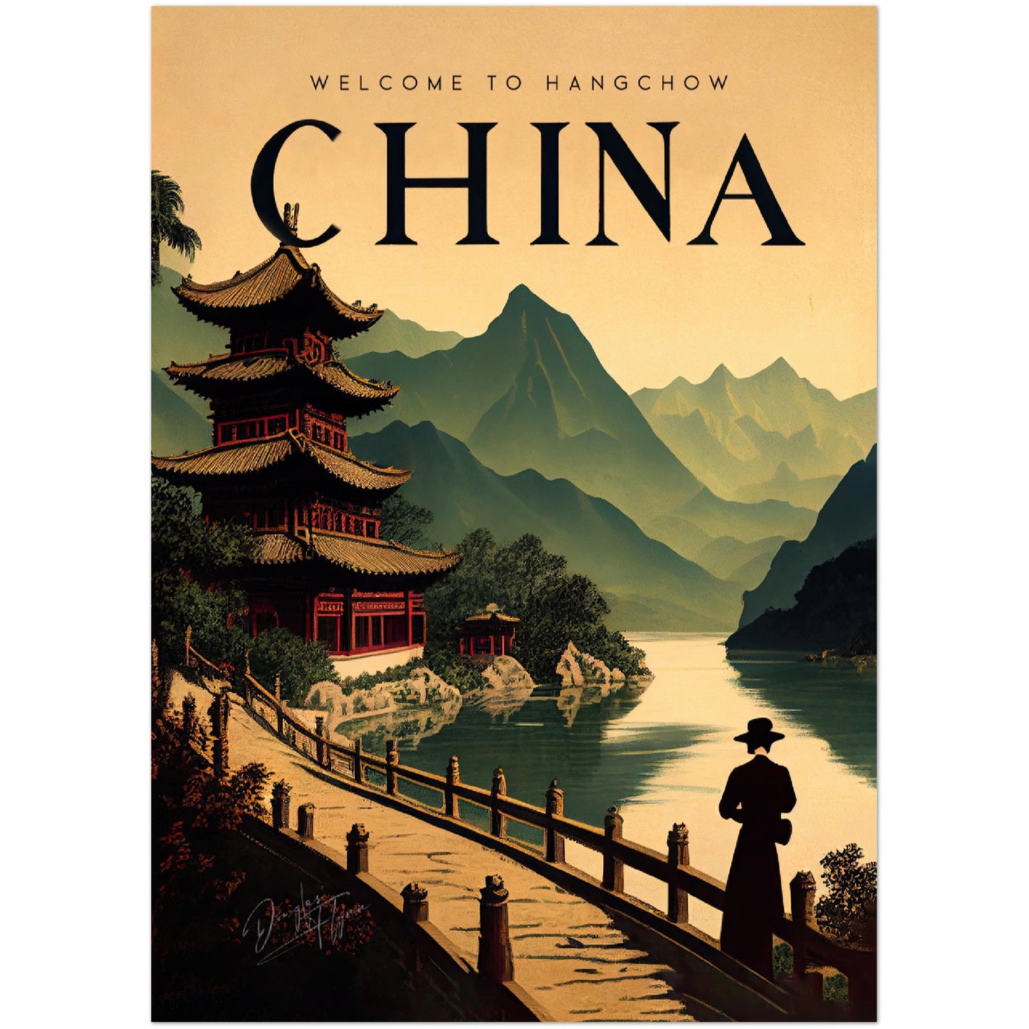 »China, travel poster no 2« retro poster