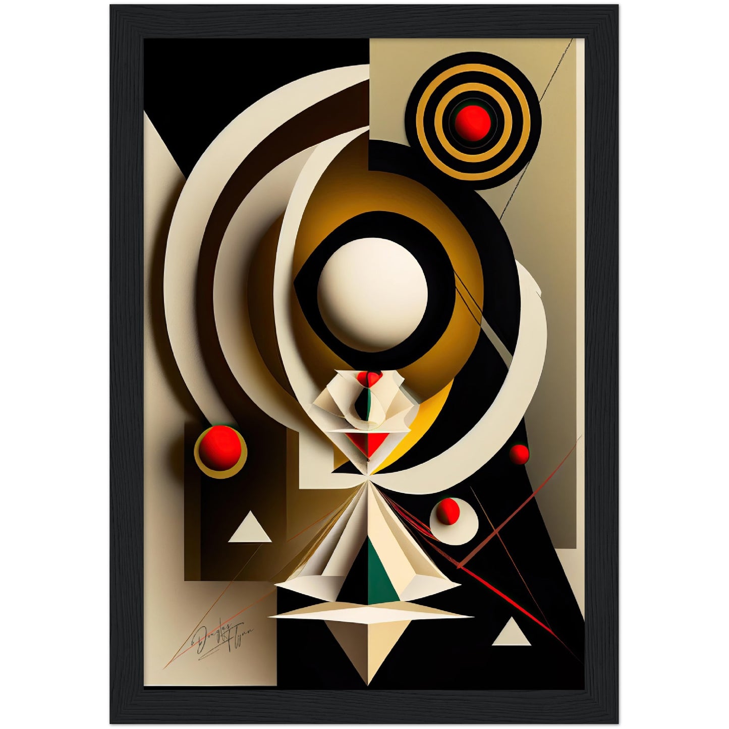 »Spirited Abstraction« retro poster