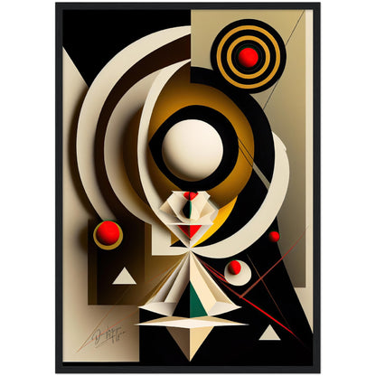 »Spirited Abstraction« retro poster