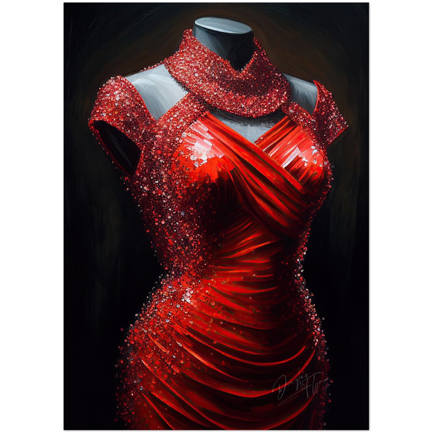 »Glittering Inferno Robe«