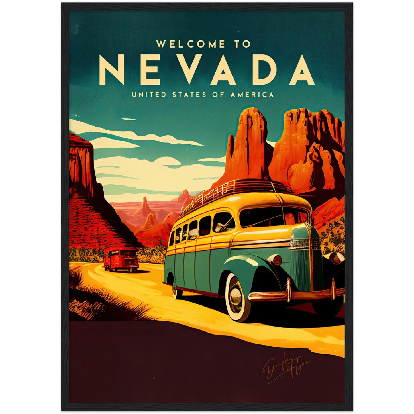 »Nevada, travel poster no 2« retro poster