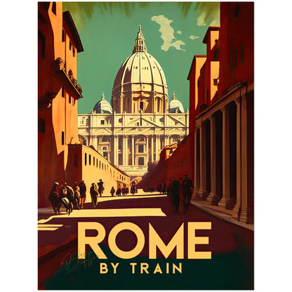 »Rome, travel poster no 4« retro poster