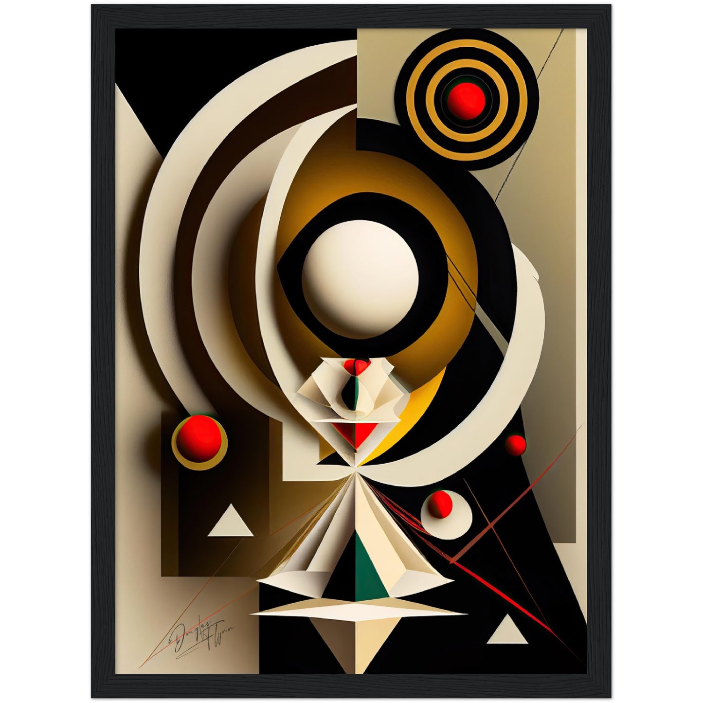 »Spirited Abstraction« retro poster