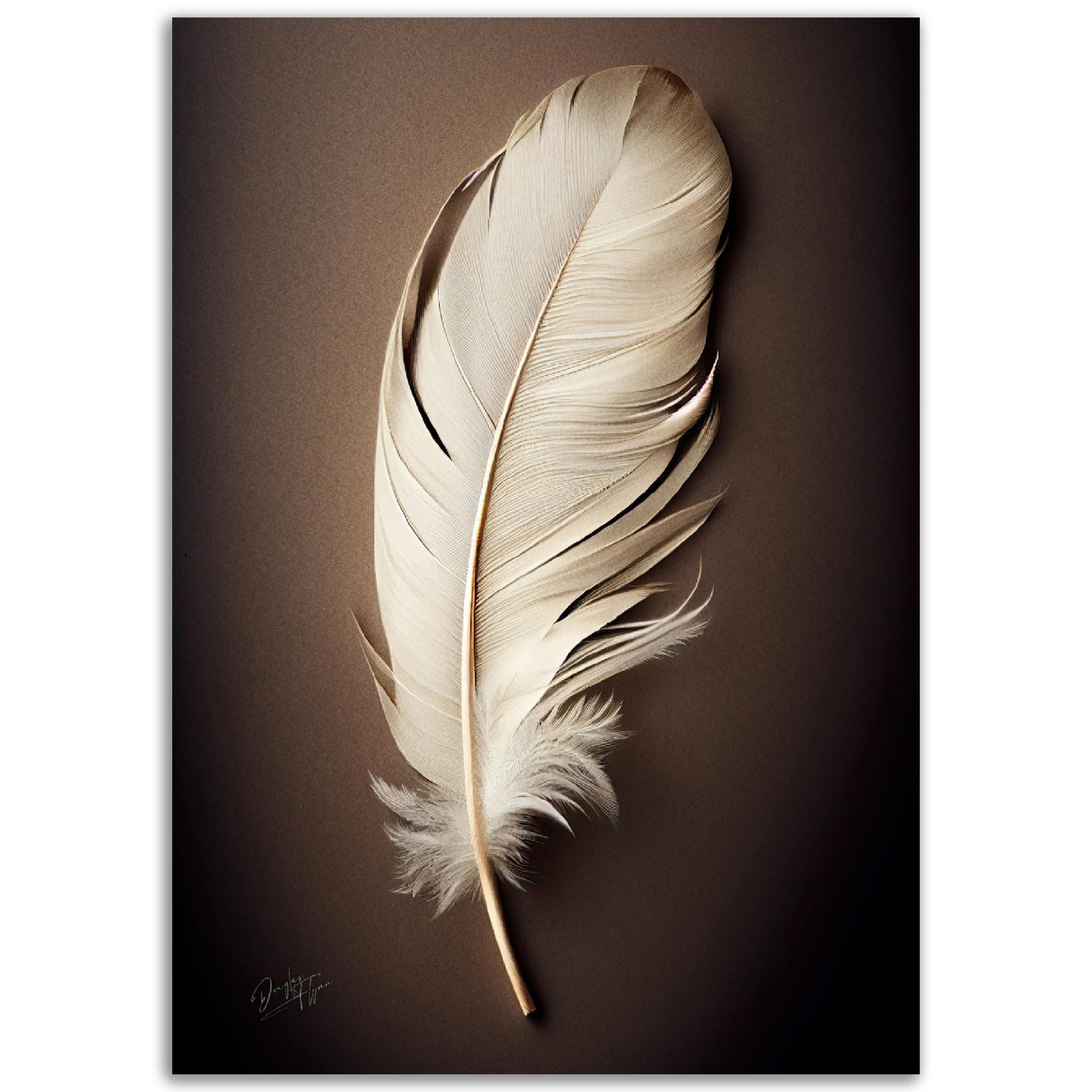 »Found a White Feather no 1« designposter