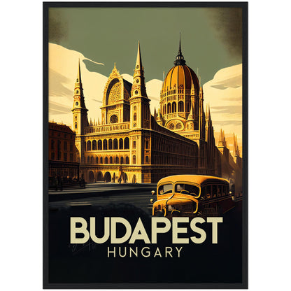 »Budapest, travel poster no 2« retro poster