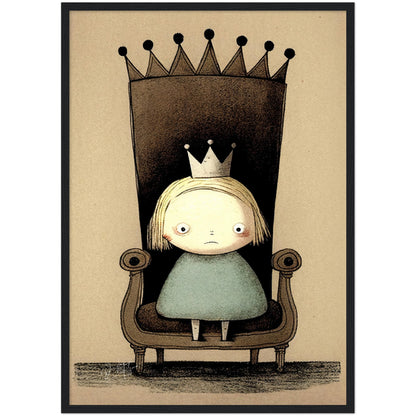 »Grumpy Little Princess« retro poster