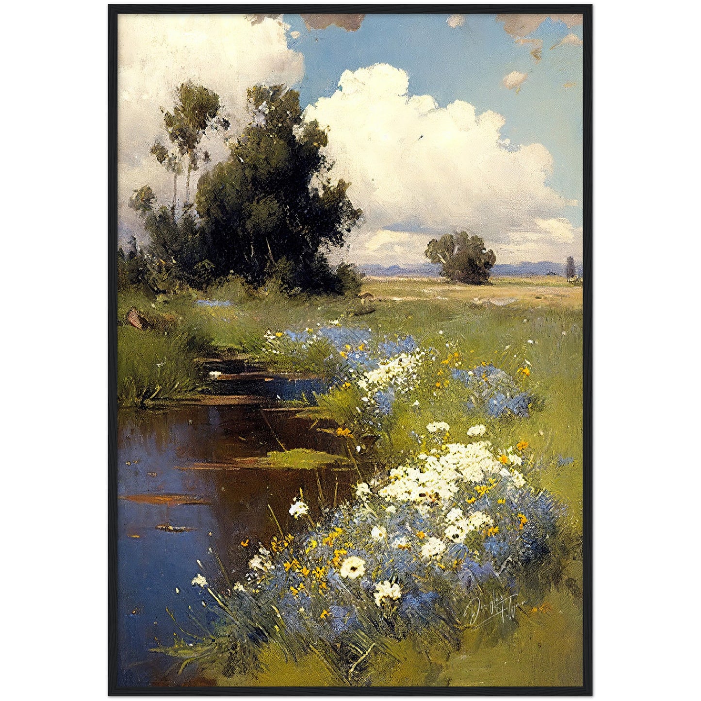 »Wildflowers« retro poster