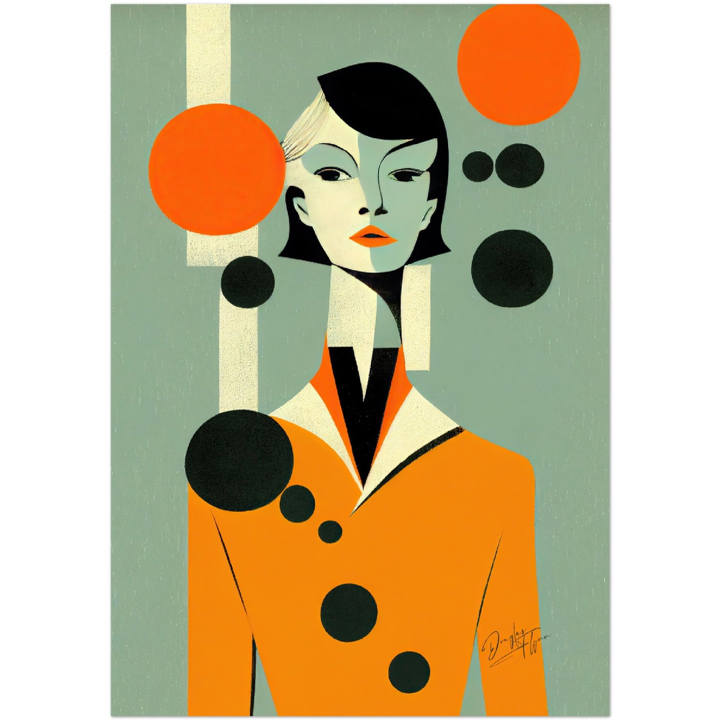 »Celebrating the Women in My Live« retro poster