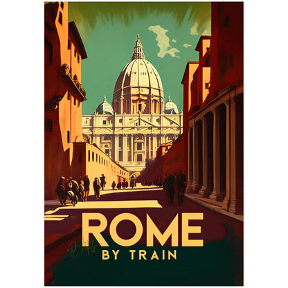 »Rome, travel poster no 4« retro poster