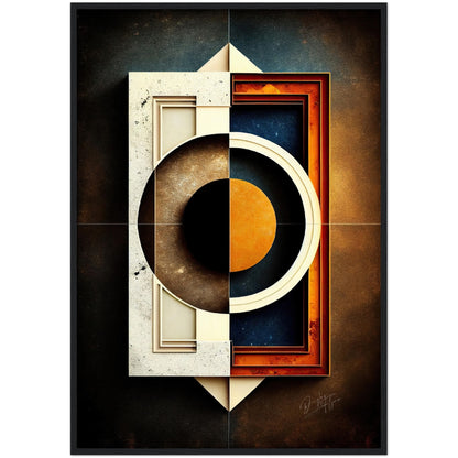 »Linear Luminance« retro poster