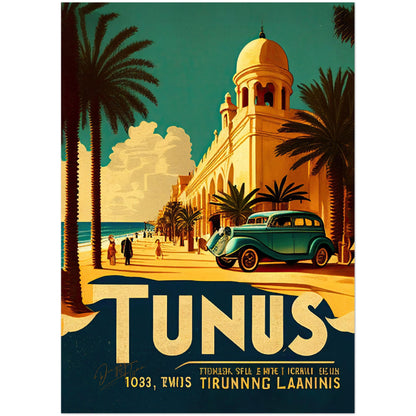 »Tunis, travel poster no 1« retro poster