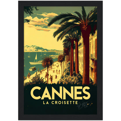 »Cannes, travel poster no 2« retro poster