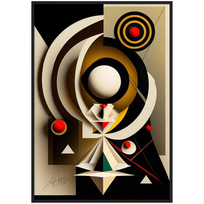 »Spirited Abstraction« retro poster