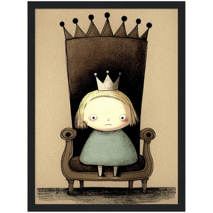 »Grumpy Little Princess« retro poster