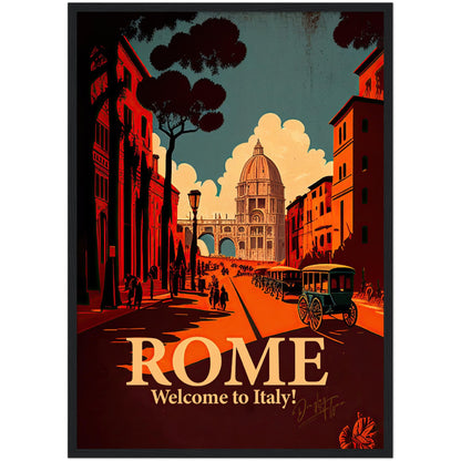 »Rome, travel poster no 3« retro poster