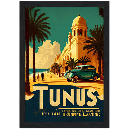 »Tunis, travel poster no 1« retro poster