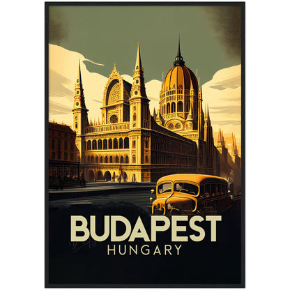 »Budapest, travel poster no 2« retro poster