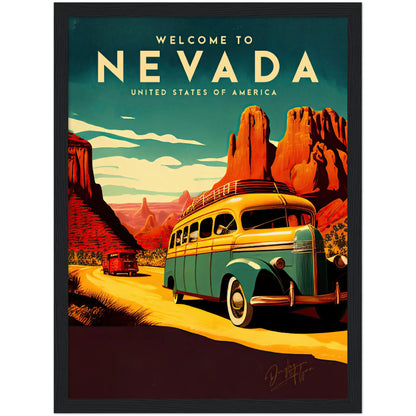 »Nevada, travel poster no 2« retro poster