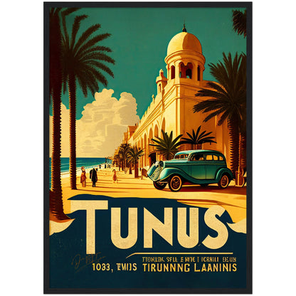 »Tunis, travel poster no 1« retro poster