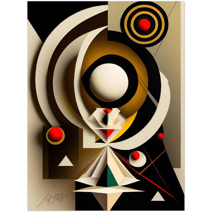 »Spirited Abstraction« retro poster